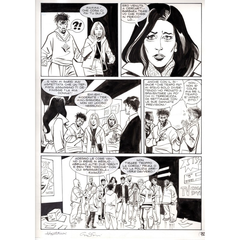 Dylan Dog - Meteoropatia - p.72 - Montanari/Grassani - Tavola Originale  - 2007