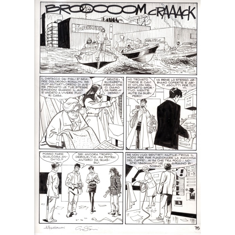 Dylan Dog - Meteoropatia - p.75 - Montanari/Grassani - Tavola Originale  - 2007