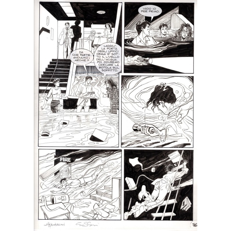 Dylan Dog - Meteoropatia - p.76 - Montanari/Grassani - Tavola Originale  - 2007