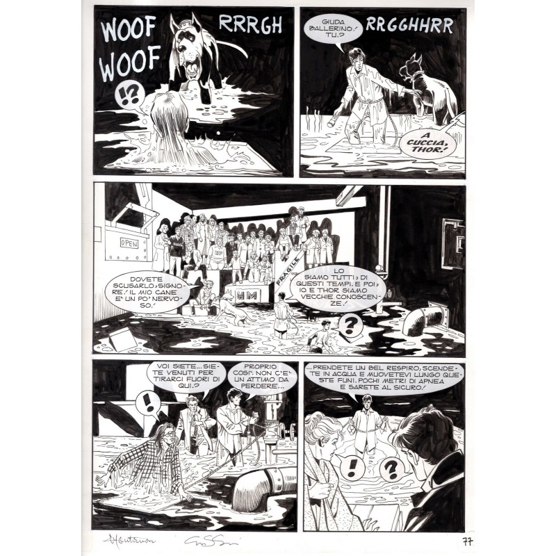 Dylan Dog - Meteoropatia - p.77 - Montanari/Grassani - Tavola Originale  - 2007