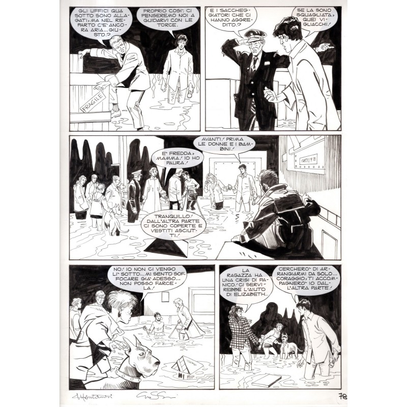 Dylan Dog - Meteoropatia - p.78 - Montanari/Grassani - Tavola Originale  - 2007