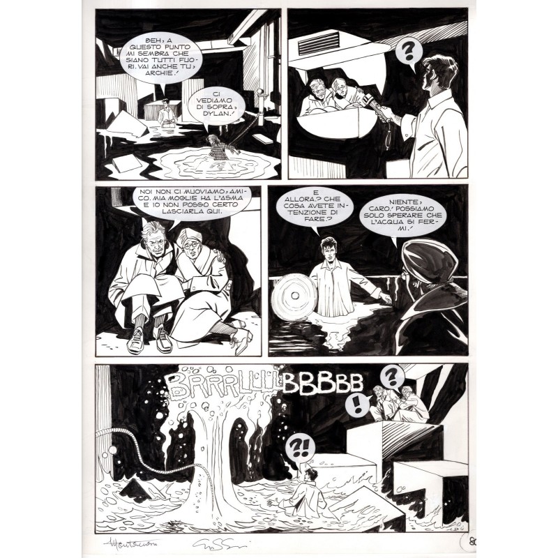 Dylan Dog - Meteoropatia - p.80 - Montanari/Grassani - Tavola Originale  - 2007