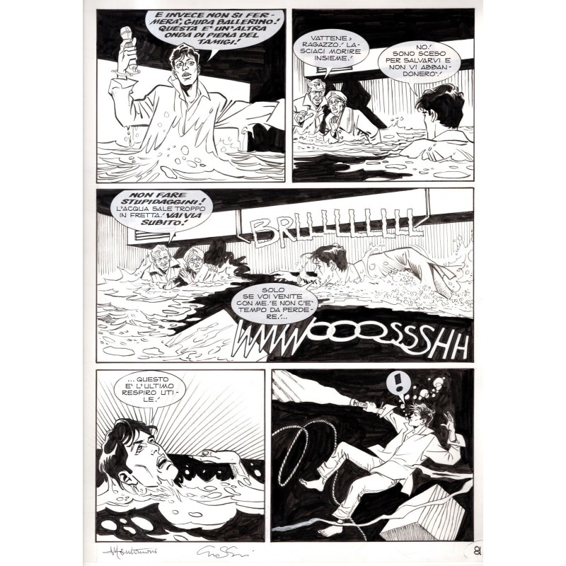 Dylan Dog - Meteoropatia - p.81 - Montanari/Grassani - Tavola Originale  - 2007