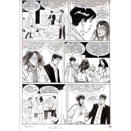 Dylan Dog - Meteoropatia - p.87 - Montanari/Grassani - Tavola Originale  - 2007