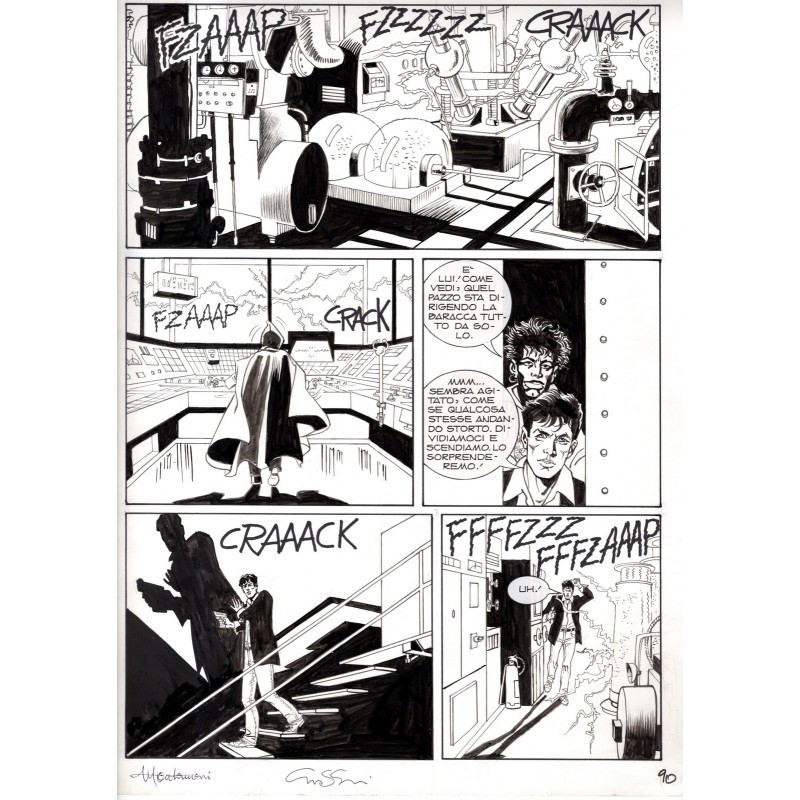 Dylan Dog - Meteoropatia - p.90 - Montanari/Grassani - Tavola Originale  - 2007