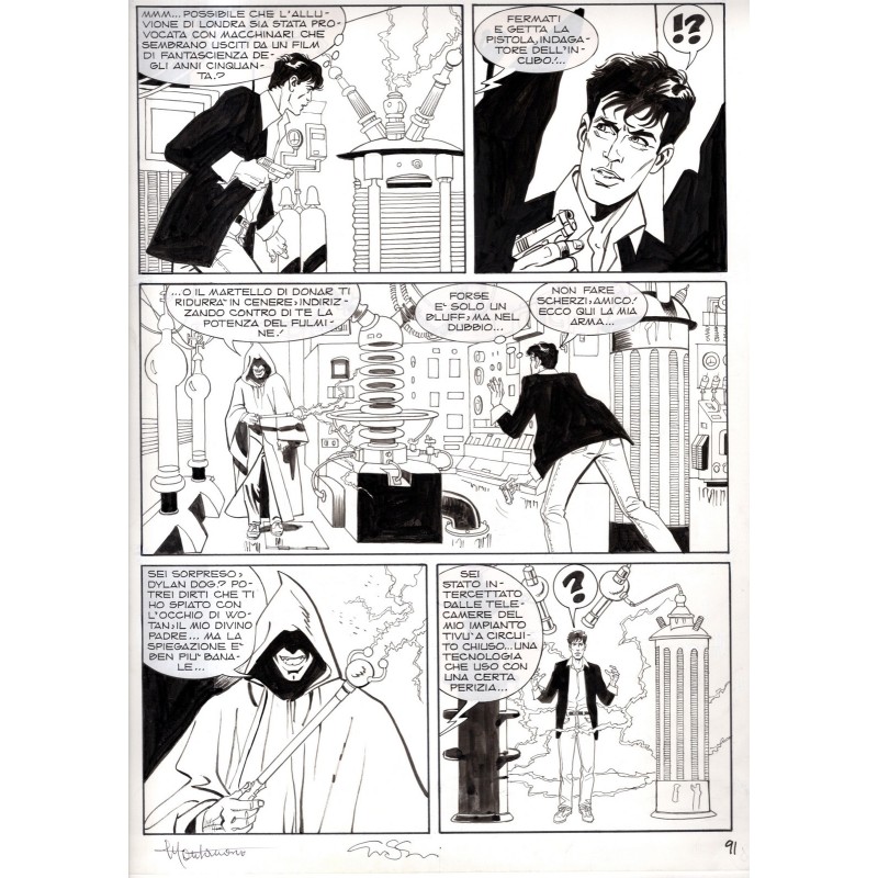 Dylan Dog - Meteoropatia - p.91 - Montanari/Grassani - Tavola Originale  - 2007