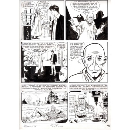 Dylan Dog - Meteoropatia - p.92 - Montanari/Grassani - Tavola Originale  - 2007