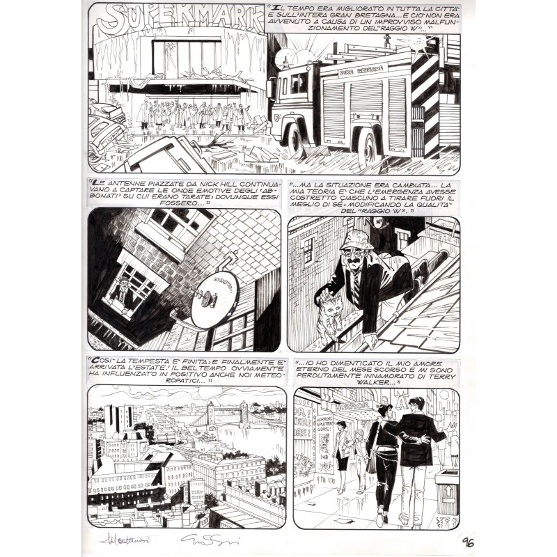 Dylan Dog - Meteoropatia - p.96 - Montanari/Grassani - Tavola Originale  - 2007