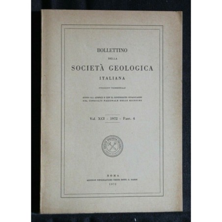 BOLLETTINO DELLA SOCIETA' GEOLOGICA ITALIANA. FASC. 4