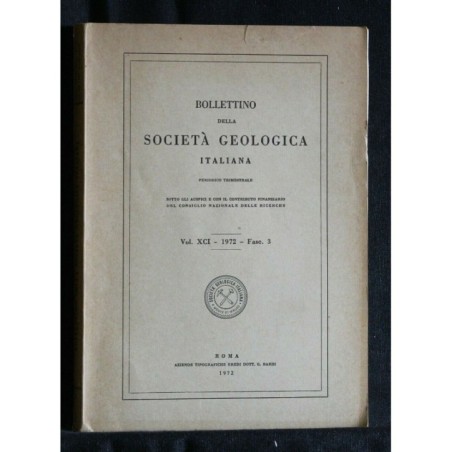 BOLLETTINO DELLA SOCIETA' GEOLOGICA ITALIANA. FASC. 3