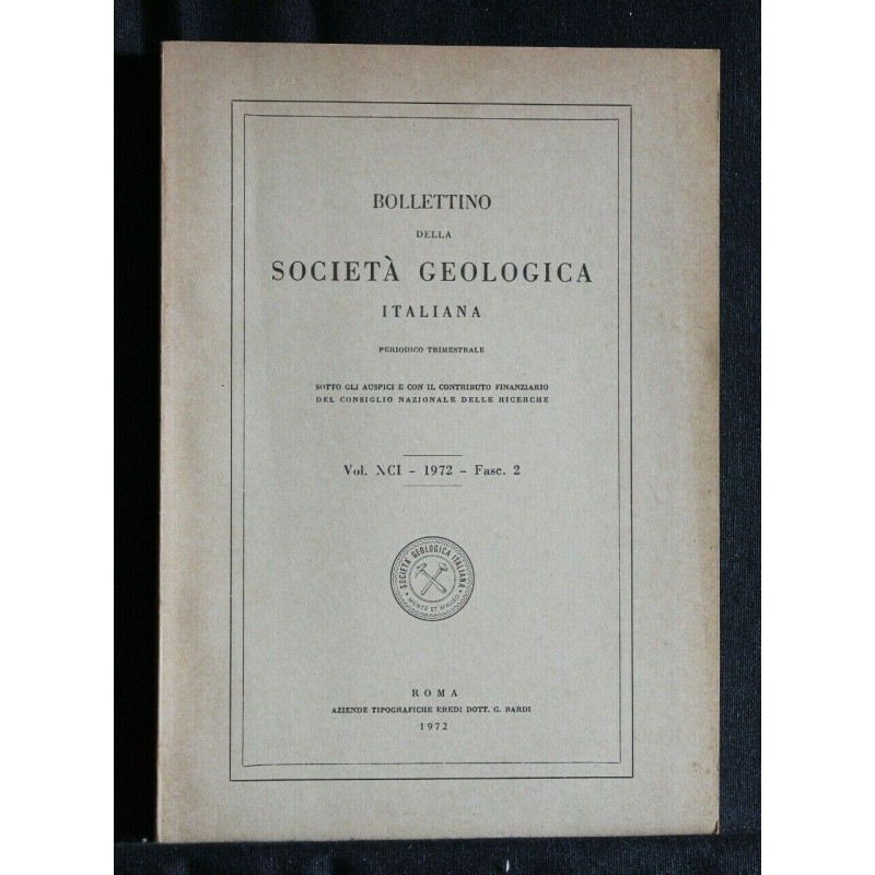 BOLLETTINO DELLA SOCIETA' GEOLOGICA ITALIANA. FASC. 2