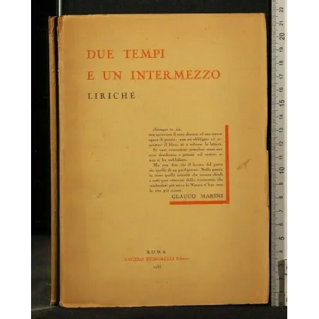 DUE TEMPI E UN INTERMEZZO