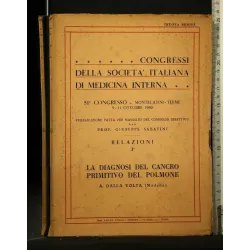 CONGRESSI DELLA SOCIETA' ITALIANA DI MEDICINA INTERNA LA