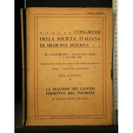 CONGRESSI DELLA SOCIETA' ITALIANA DI MEDICINA INTERNA LA