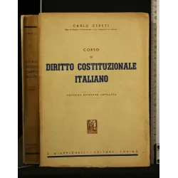 CORSO DI DIRITTO COSTITUZIONALE ITALIANO
