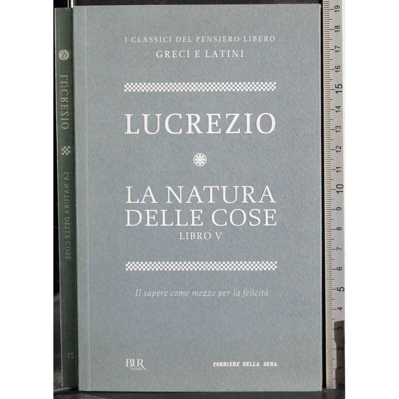 La natura delle cose. Libro V