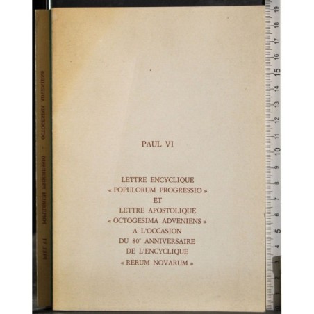 Lettre encyclique Lettre apostolique. Rerum Novarum