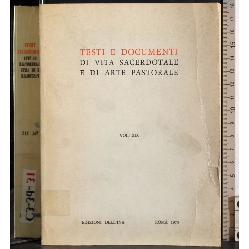 Di vita sacerdotale e di arte pastorale. Vol XIX