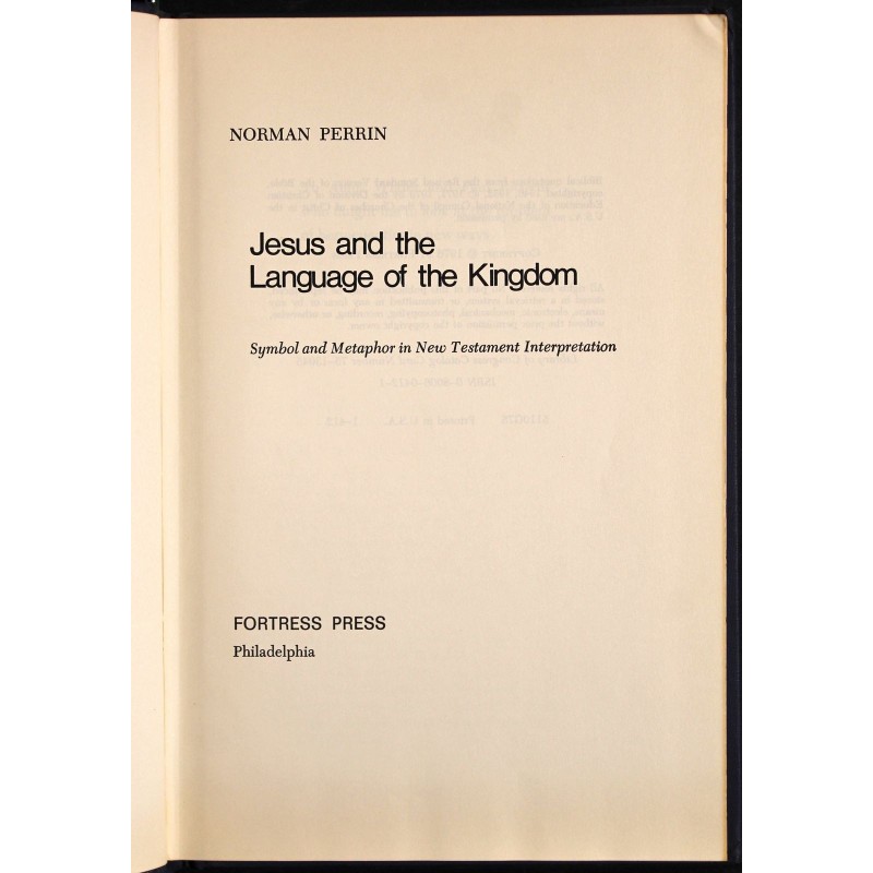 Jesus and the Language of the Kingdom