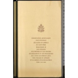 Exhortation Apostolique ecclesia in Africa