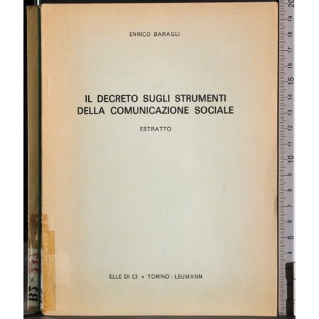 Decreto sugli strumenti comunicazione sociale. Estratto