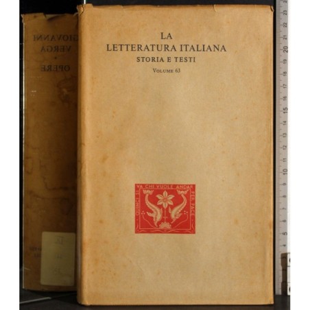 Letteratura Italiana 63. Opere