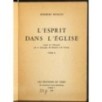 L'Esprit dans l'Eglise. Tome 2