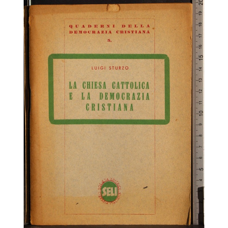 La chiesa cattolica e la democrazia cristiana