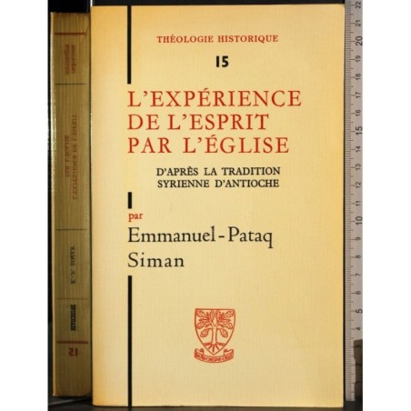 L'experience de l'esprit par l'eglise