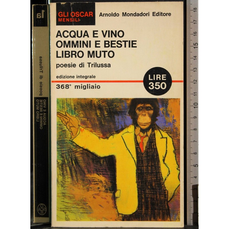 Acqua e vino Ommini e bestie Libro muto