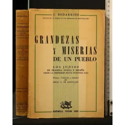 GRANDEZAS Y MISERIAS DE UN PUEBLO LOS JUDIOS EN FRANCIA, ITALIA