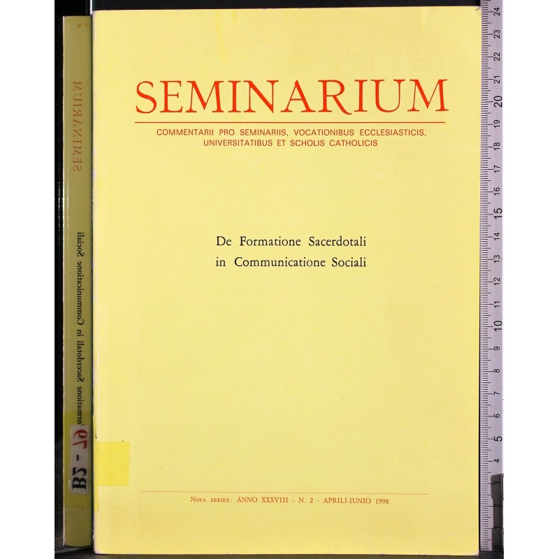 Seminarium. Anno XXXVIII - N2 1998