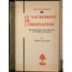 Le sacrement de l'ordination
