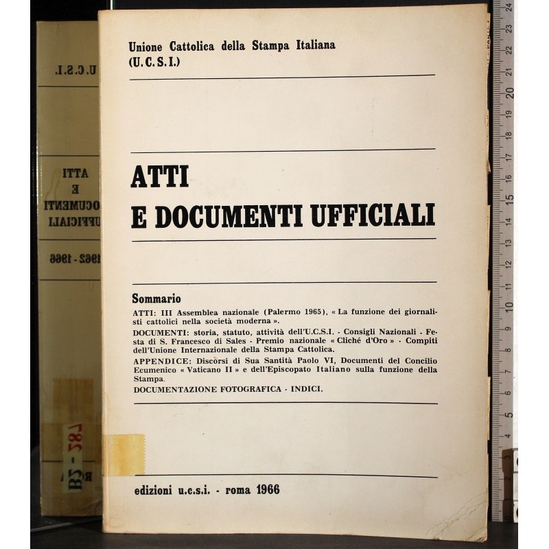 Atti e documenti ufficiali