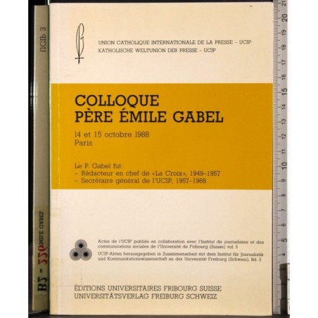 Colloque pere Emile Gabel