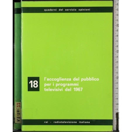 Quaderni del servizio opinioni. Vol 18. L'accoglienza..