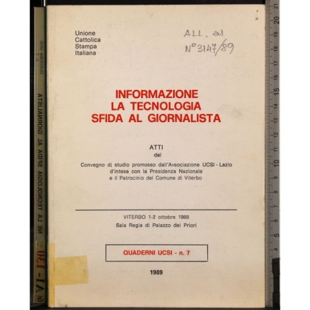 Informazione tecnologia sfida giornalista Quaderni ucsi-n7