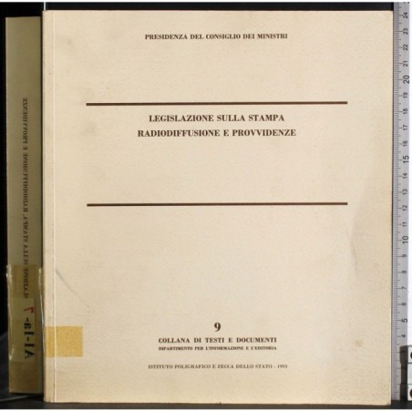 Legislazione sulla stampa radiodiffusione e provvidenze