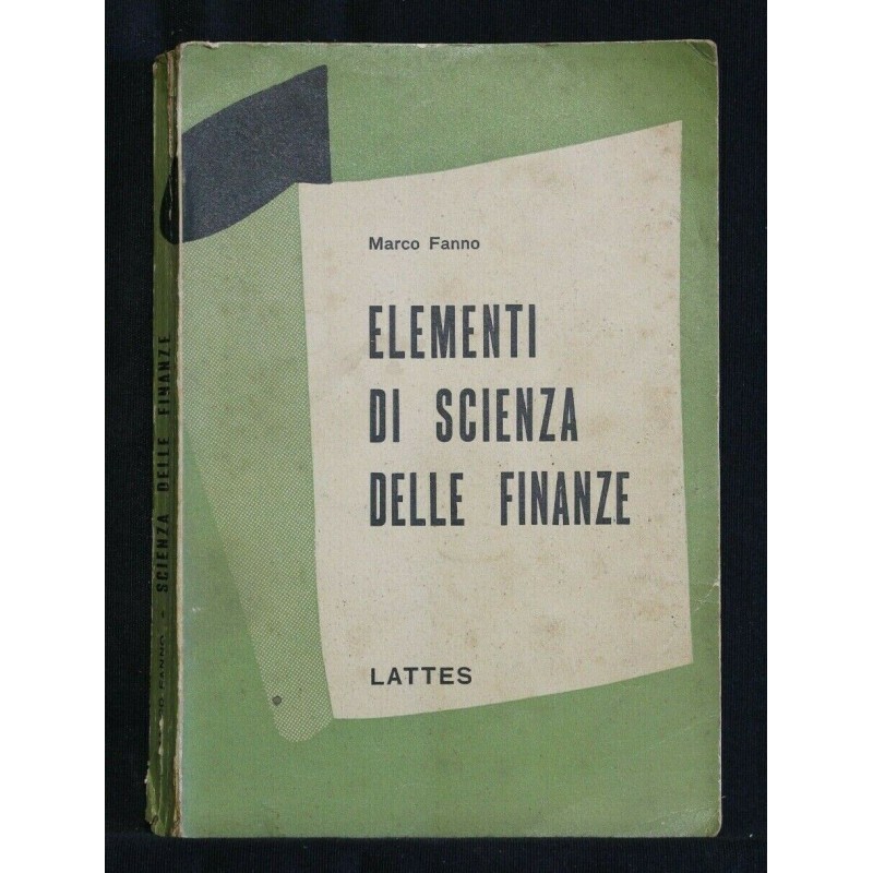 ELEMENTI DI SCIENZA DELLE FINANZE