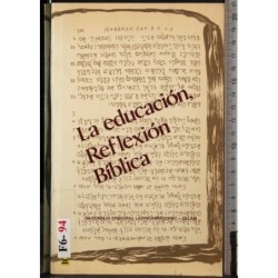 La educacion reflexion Biblica