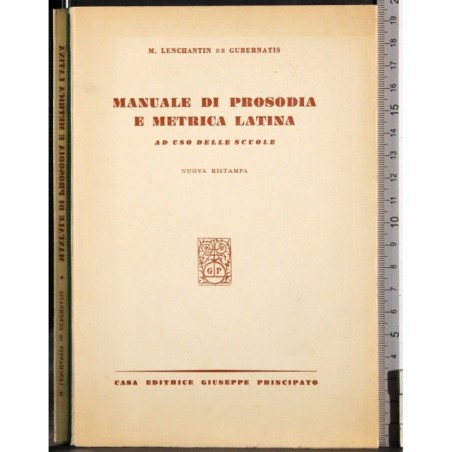 Manuale di prosodia e metrica latina