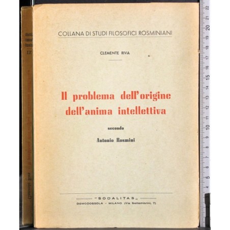 Il problema dell'origine dell'anima intellettiva