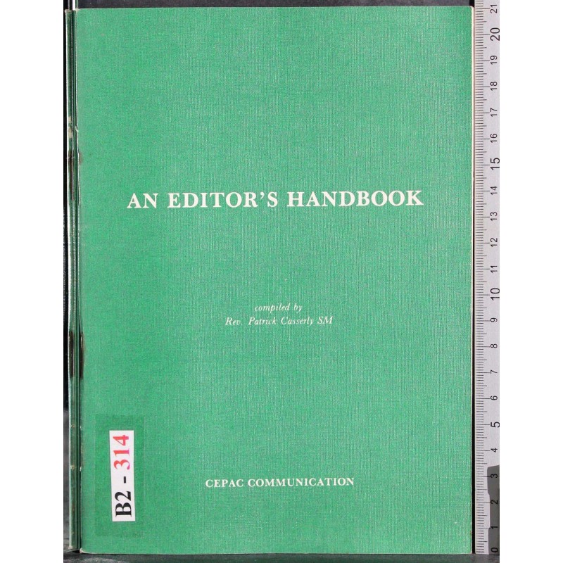 An editor's handbook