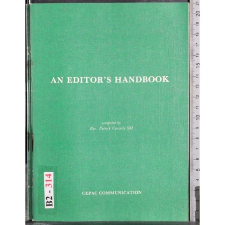 An editor's handbook