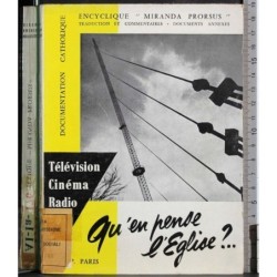 Encyclique "Miranda Prorsus". Television Cinema Radio