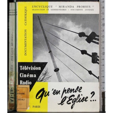 Encyclique "Miranda Prorsus". Television Cinema Radio
