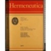 Hermeneutica. Vol 1