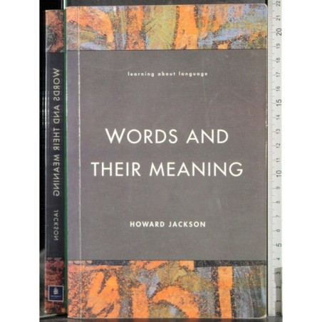 Words and their meaning