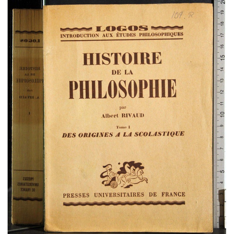 Histoire de la philosphie Tome I