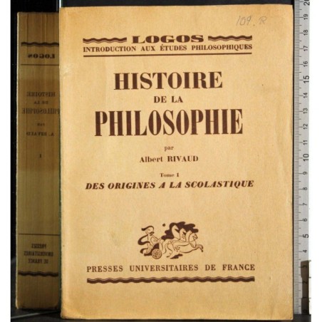 Histoire de la philosphie Tome I